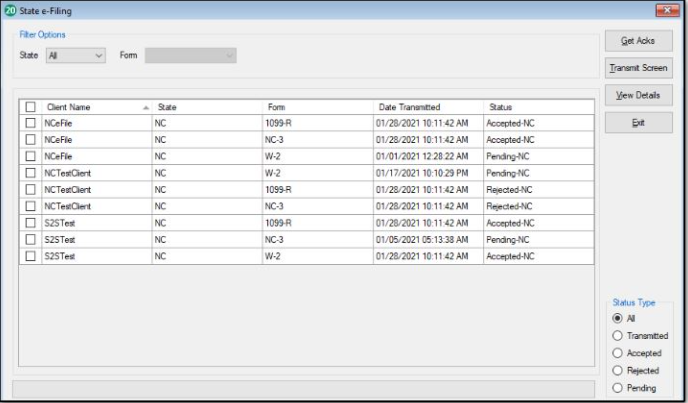acknowledgement screen